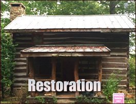 Historic Log Cabin Restoration  Sampson County, North Carolina